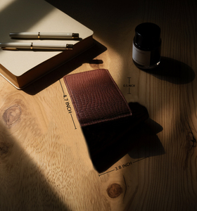 Último Modelo en Cuero Genuino Unisex |   Tarjetero Corto y Delgado de Diseño de Lujo |   Hecho a Mano, Vintage, Ecológico, para Uso Diario - Product Image 4