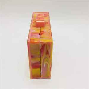 Gets Acrylic Handbag Epoxy Resin <b>Clutch</b> Imitation Pearl Luxury Butterfly Solid Charm <b>Clutch</b> Women's Wedding Creative Design - Product Image 5