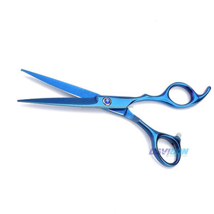 กรรไกรตัดผมไทเทเนียมสีฟ้าวัสดุสแตนเลส - Product Image 3
