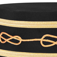 Nuevo gorro de corona de Comandancia DE LOS Caballeros Templarios del Gran Maestro más eminente del pasado de alta calidad-Terciopelo púrpura y blanco