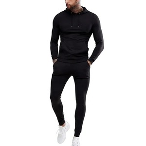 Survêtements de sport élégants pour hommes Fermeture à glissière et pull à capuche Haut et bas Survêtement pour hommes - Product Image 2