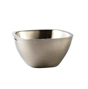 Bol à dattes à chocolat en argent martelé de qualité supérieure décoratif en métal poli en acier inoxydable bols à fruits à bas prix - Product Image 3