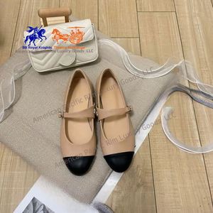 Zapatos Planos de Mujer CC, Tipo Bailarinas, Punta Redonda, Cierre Deslizante, Parte Superior de Cuero Vacuno con Lazo, Modernos - Product Image 5