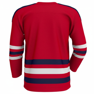 Maillots de hockey sur glace de haute qualité en gros, respirants, personnalisables, broderie sur le devant, uniformes de hockey sur glace, service OEM - Product Image 2
