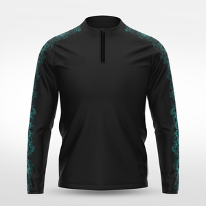 เสื้อเชิ้ตผู้ชายแบบกลับด้านได้ พิมพ์ลาย ซิป ¼ แขนยาว ระบายเหงื่อ น้ำหนักเบา เหมาะสำหรับออกกำลังกาย - Product Image 5