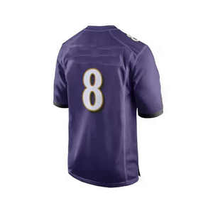 Wholesale Breathable Printed Plus Size American Football Jerseys with Short Sleeve Custom Colors & Sizes <b>Low</b> MOQ Team Sportswear - Product Image 6