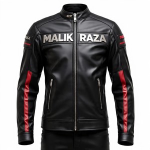 100% Veste de moto en cuir de vachette véritable | Marque personnalisée directe du fabricant - Product Image 4