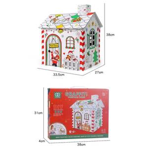Juguete <span class=keywords><strong>de</strong></span> Papel para Pintar en 3D, <span class=keywords><strong>Casa</strong></span> <span class=keywords><strong>de</strong></span> Muñecas Grande para Niños, Manualidades <span class=keywords><strong>de</strong></span> Cartón Pintado, Graffiti, Regalo <span class=keywords><strong>de</strong></span> Navidad - Product Image 5