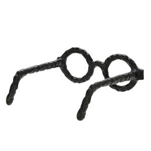 Escultura de gafas de aluminio fundido con acabado plateado Diseño personalizado Fabricación india de moda superior Pieza de exhibición de metal antiguo - Product Image 3