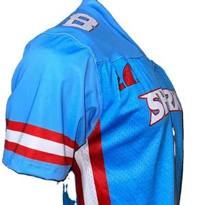 Fútbol americano Jersey fan Jersey padre Jersey sublimación aparejos sarga bordado más tamaño personalizado transpirable secado rápido - Product Image 1