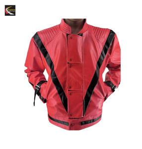 Veste en cuir rouge en gros pour adultes et enfants célèbrent le festival robe production en vrac vestes en cuir rouge - Product Image 5