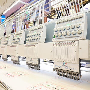 Top 10 Factory Industrial 8Heads 12Needles Computerized <b>Sewing</b> Embroidery <b>Machine</b> For Clothing Patches Logos Badges - Product Image 1