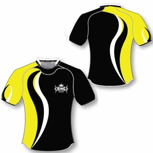 100% Polyester Logo personnalisé ensemble de vêtements de sport respirant football et rugby maillot de football avec short couleur unie vêtements respirants - Product Image 3