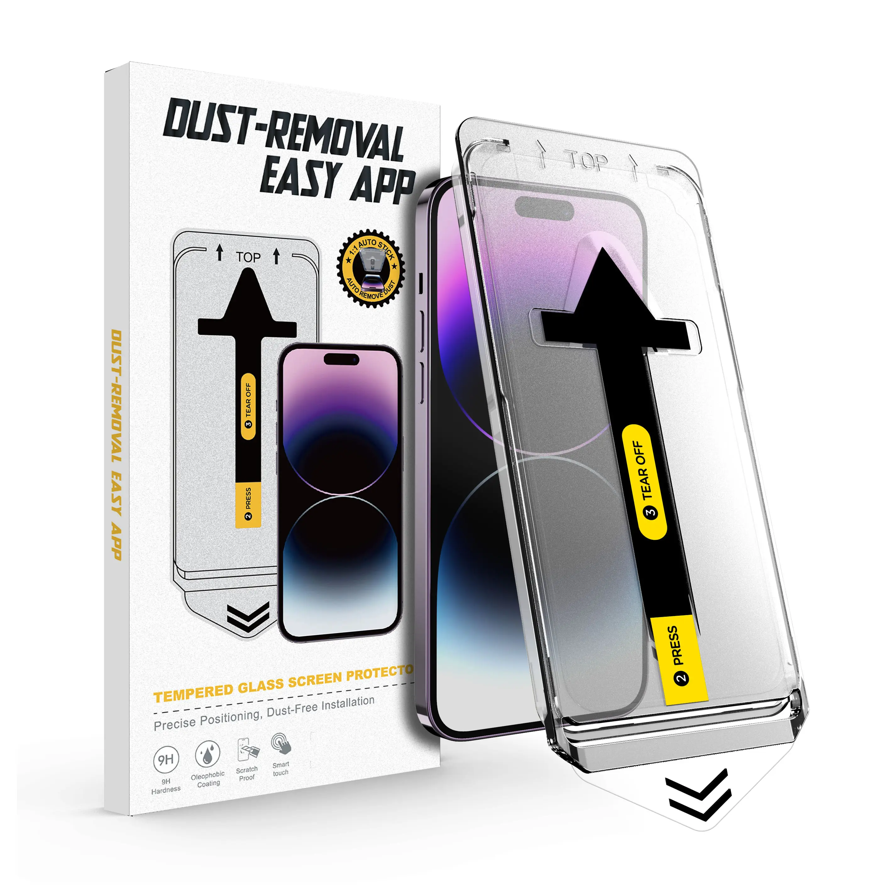 OEM Loại Bỏ Bụi 9H 3D Riêng Tư Bảo Vệ Màn Hình Tempered Glass Đối Với iPhone 16 15 14 13 12 11 Pro Max XR Đối Với Samsung S24 S23 Siêu