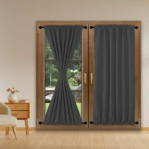 XinLan Vente en gros <span class=keywords><strong>Rideau</strong></span> uni français personnalisable, pare-soleil à poche pour magasin et petites portes - Product Image 1