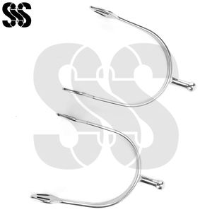 Meilleures ventes : Nouveaux éperons d'équitation en acier inoxydable de style anglais, durables, résistants à la corrosion, design élégant - Product Image 5