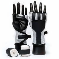 Bandages de boxe personnalisés avec rembourrage en gel et fermeture auto-agrippante, équipement de protection lavable pour adultes