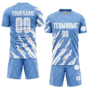 Maillot de football personnalisé, tenue de sport 100% polyester, antibactérien, séchage rapide, manches courtes pour un style performant - Product Image 1