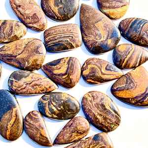 Natural Stromatolite Gemstone Lot 100 Percent Authentic Top Grade Cabochons - Product Image 3