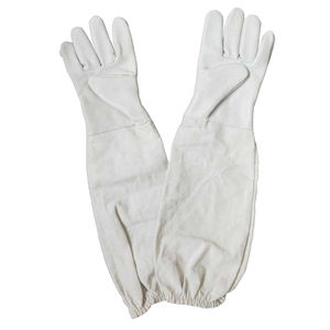 Gants de sécurité pour l'apiculture en cuir de vachette doré de taille XL, protection ignifuge durable des mains avec emballage personnalisé, service OEM - Product Image 6