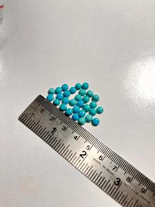 Pierre précieuse naturelle de taille calibrée en forme de turquoise d'Arizona - Product Image 3