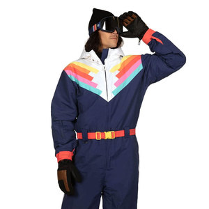 Wholesale Snow Suit 1 Piece Ski Suit <b>Waterproof</b> Windproof New Arrival Winter Ski Jumpsuit <b>One</b> Piece Snow Suit For Men - Product Image 3