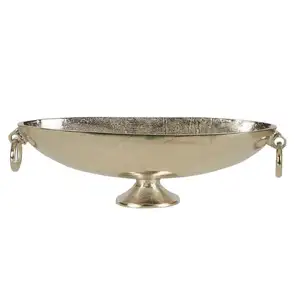 铝制船碗，带手柄，用于餐桌摆件装饰高品质金属铝花盆碗花瓶出售