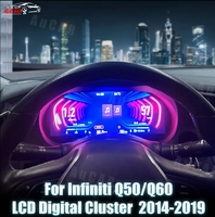 Aucar 12.3" Exclusive Linux Instrument Cluster pour Infiniti Q50 Q60 2014-2019 Plug & Play Écran de Compteur HD