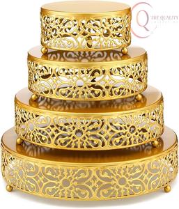Base para Pastel de Metal Decorativa con Atractivo Clásico, Ideal para Exhibición de Pasteles, Fiestas de Té y Mesas de Eventos - Product Image 5