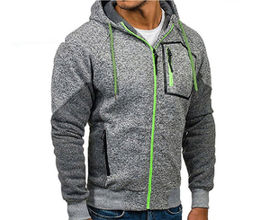 Zip up Thick <b>Hoodies</b> Solid Color Men Blank <b>Lightweight</b> <b>Hoodies</b> for Men - Product Image 3