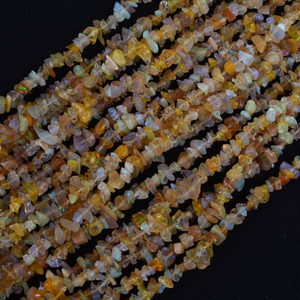 Natural Yellow Ethiopian <b>Opal</b> Uncut 3-5mm Welo <b>Fire</b> Gemstone Beads Nugget Shape Loose Stone for Jewelry Making - Product Image 3