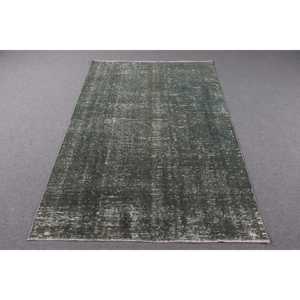 พรมตุรกีวินเทจ ขนาด 4.3x6.3 ฟุต ลายพรางสีเขียว - Product Image 1