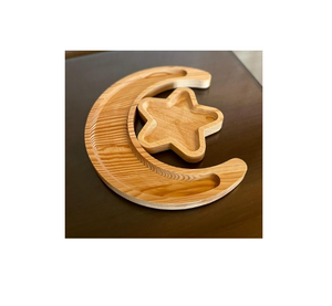 Bandeja de Madera Maciza Natural para Servir, Media Luna, Estrella, Personalizada, Venta al por Mayor de Fábrica, Bandeja Rectangular de Madera para Desayuno - Product Image 6