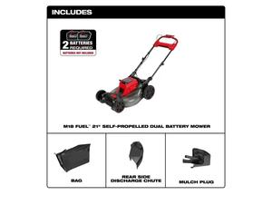 Cortadora de Césped Autopropulsada de Doble Batería M18 Fuel de 21 Pulgadas, Modelo 2823-20, Nueva de Fábrica, de Alta Calidad, Solo Herramienta + Garantía TPT y Servicio Postventa - Product Image 4