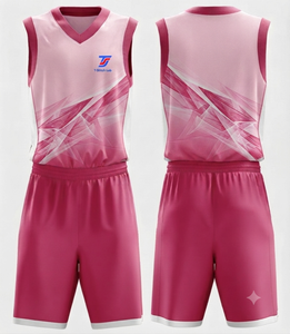 Uniformes de Baloncesto Juveniles Personalizados, Impresión por Sublimación, Conjunto de Baloncesto, Tela de Malla de Secado Rápido, Estilo sin Mangas - Product Image 1