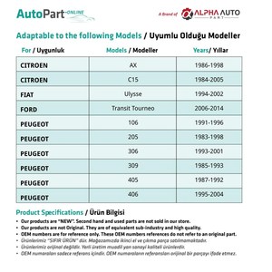 Clips de fixation pour Citroën, Fiat, Ford, Peugeot, Renault - 100 pièces - Product Image 3