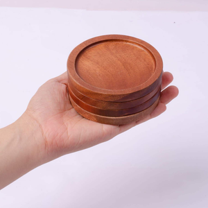 Juego de Posavasos Cuadrados de Madera Modernos, Ecológicos y Hechos a Mano, Elegantes y Duraderos, Grosor Personalizado por Saniya Handicraft - Product Image 3