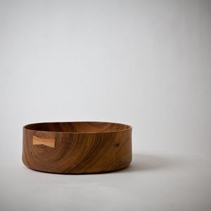 UTILISÉ PARFAIT POLYVALENT ARTISANAT Bol à pâte en bois fait à la main pour les salades de fruits Vintage Ferme rustique de haute qualité - Product Image 2