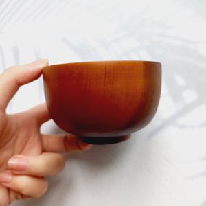 Cuenco de madera de Acacia para servir en la familia, tazón de arroz de madera Natural de Vietnam, vajilla hecha a mano ecológica para el hogar y restaurante - Product Image 5