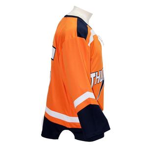 Maillots de hockey sur glace en sergé avec logo personnalisé OEM broderie par sublimation uniformes de style pour femmes et hommes vêtements de hockey sur glace personnalisables - Product Image 4