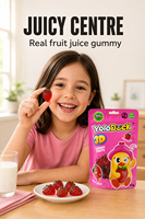 YoloDuck Factory Direct Groothandel Vochtbestendige Zakjes 3D Aardbei-vormige Gummy Candy Direct Leverbaar