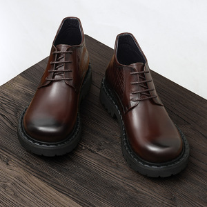 Bottes en cuir de mouton marron de luxe, au-dessus du genou, avec surface imperméable et doublure anti-humidité pour le froid et les occasions formelles - Product Image 2