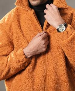 Chaqueta Sherpa de Alta Calidad para Hombre, Manga Larga, con Cierre, Gruesa, Transpirable, con Cuello Alto, Logotipo Frontal, Talla Grande - Product Image 2