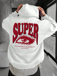 เสื้อมีฮู้ดแบบสวมหัวมีซิปสำหรับผู้ชายผ้าฟลีซผ้าฝ้ายระบายอากาศได้ดีสำหรับฤดูหนาว - Product Image 4