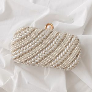 Sacs à main de soirée en perles brodées de style bohème UNIQUE, design fantaisie, doublure en gros, mariage - Product Image 4