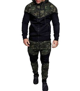 Ensemble de survêtement en polaire deux pièces pour homme, taille plus, avec fermeture à cordon, séchage rapide, respirant - Product Image 5