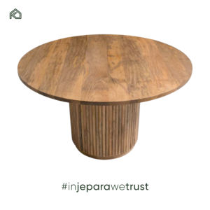 โต๊ะรับประทานอาหารไม้สักแท้สไตล์โมเดิร์นร่วมสมัย หรูหรา เป็นมิตรกับสิ่งแวดล้อม ทนทาน เหมาะสำหรับใช้ภายในบ้าน - Product Image 4