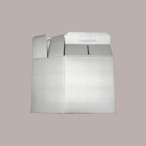 10ชิ้นกระดาษแข็งสีเงินกราฟิกผิวขนาดเล็กกล่องของขวัญคริสต์มาสที่จับขวด Panettone อุปกรณ์วันหยุด - Product Image 3