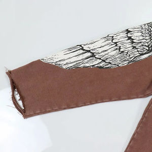 Sudadera con Capucha Corta para Hombre, Estilo Desgastado, a la Moda, Gruesa, con Lavado Ácido Personalizado, Impresa, al por Mayor - Product Image 2