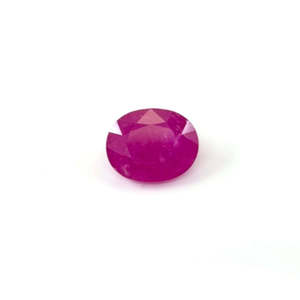 Rubis naturel non traité de qualité AAA, 7,92 carats, provenant du Mozambique, taille ovale, rouge tourmaline rose, traité thermiquement pour accessoires de bijouterie, IGI - Product Image 1
